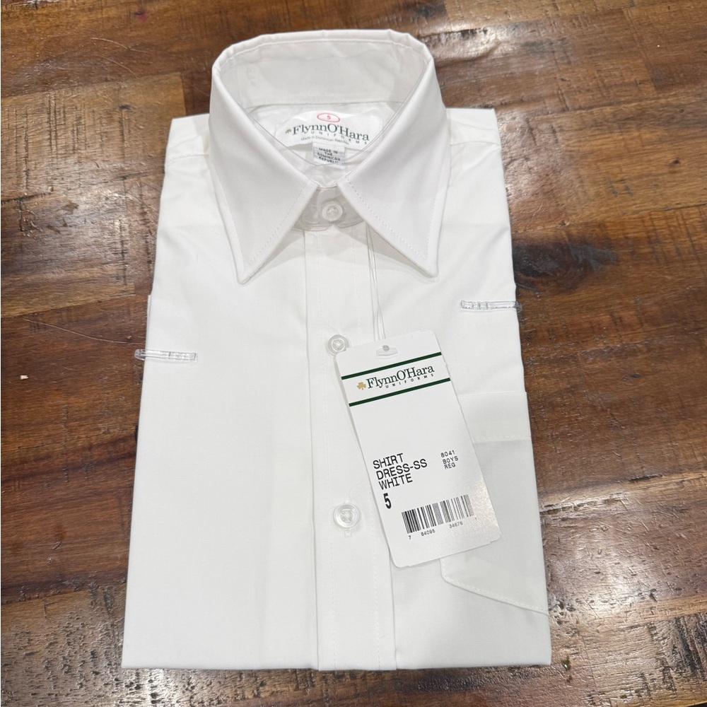 Kids' White Button Down Shirt
